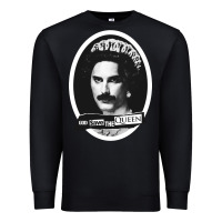 Black god save the quen king music Premium Sweatshirt - PixelWave