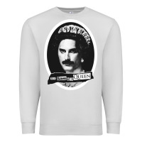 Dove Grey god save the quen king music Premium Sweatshirt - PixelWave