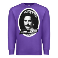 Purple god save the quen king music Premium Sweatshirt - PixelWave