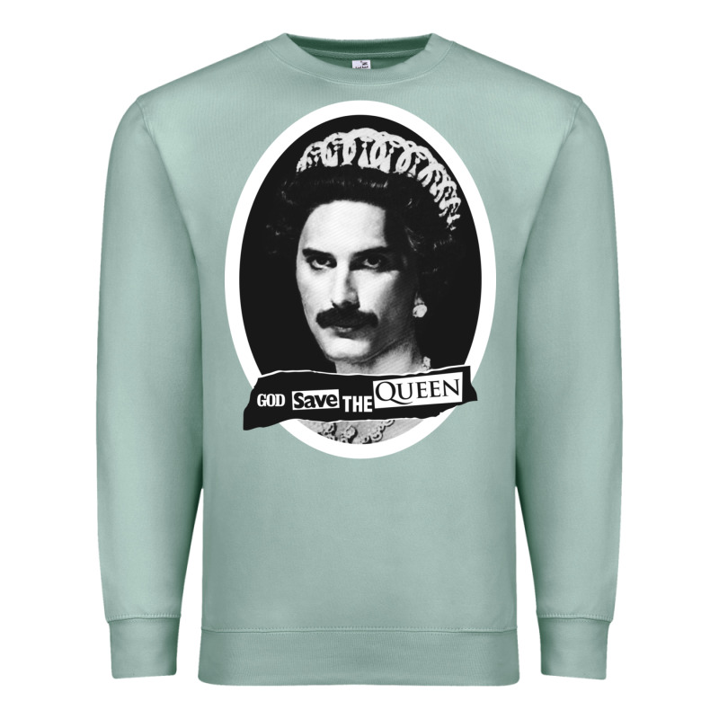 God Save The Quen King Music Premium Sweatshirt by PixelWave | Teevron