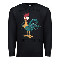 Black Moana Hei Hei Is My Spirit Animal Portrait Premium Sweatshirt - PixelWave