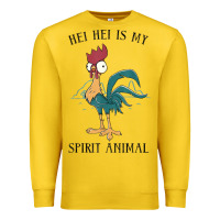 Lemon Moana Hei Hei Is My Spirit Animal Portrait Premium Sweatshirt - PixelWave
