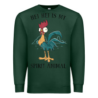 Sports Green Moana Hei Hei Is My Spirit Animal Portrait Premium Sweatshirt - PixelWave
