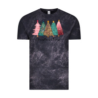 Cloud Black christmas trees Vintage Tee - CowGirlArtShop