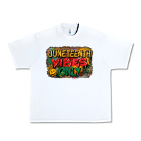 White juneteenth vibes only Urban Heavy Tee - CowGirlArtShop