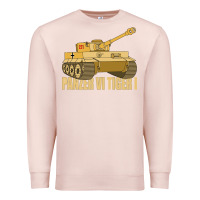 Pale Pink panzer vi tiger i tank gift ww2 german army tanks Premium Sweatshirt - Craftify