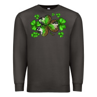 Smoke st. patricks day shamrocks Premium Sweatshirt - BarkalooDesign