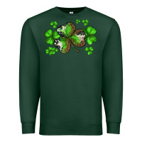Sports Green st. patricks day shamrocks Premium Sweatshirt - BarkalooDesign