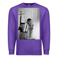 Purple malcolm x Premium Sweatshirt - Craftify