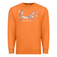 Carrot pretty white ribbon support lung cancer awareness t shirt Premium Sweatshirt - Craftify