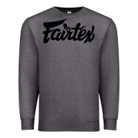 Charcoal Heather Fairtex Combat Sport Style Black Premium Sweatshirt - Craftify
