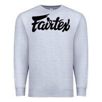 Heather Grey Fairtex Combat Sport Style Black Premium Sweatshirt - Craftify