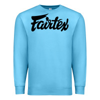 Ocean Blue Fairtex Combat Sport Style Black Premium Sweatshirt - Craftify