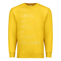 Lemon i'm  going to  hell in  every  religion Premium Sweatshirt - Craftify