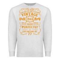 Oatmeal Heather vintage 1946 the man myth legend 77 year old birthday gifts Premium Sweatshirt - trangStudio