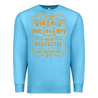 Ocean Blue vintage 1946 the man myth legend 77 year old birthday gifts Premium Sweatshirt - trangStudio
