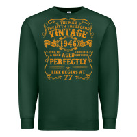 Sports Green vintage 1946 the man myth legend 77 year old birthday gifts Premium Sweatshirt - trangStudio