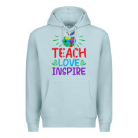 Blue Mist teach love inspire Premium Hoodie - CowhideDigitalArt