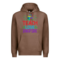 Chestnut teach love inspire Premium Hoodie - CowhideDigitalArt