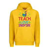 Lemon teach love inspire Premium Hoodie - CowhideDigitalArt