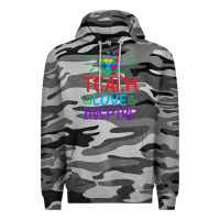 Slate Camo teach love inspire Premium Hoodie - CowhideDigitalArt
