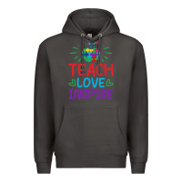 Smoke teach love inspire Premium Hoodie - CowhideDigitalArt