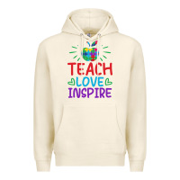 Tofu teach love inspire Premium Hoodie - CowhideDigitalArt