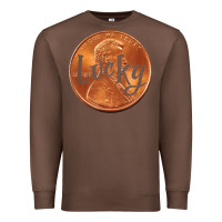 Chestnut Cute Good Luck Gift - Lucky Penny Premium Sweatshirt - Craftify
