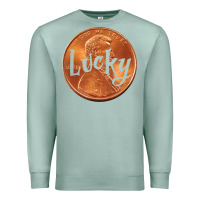 Seafoam Cute Good Luck Gift - Lucky Penny Premium Sweatshirt - Craftify