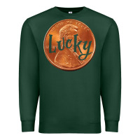 Sports Green Cute Good Luck Gift - Lucky Penny Premium Sweatshirt - Craftify