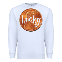White Cute Good Luck Gift - Lucky Penny Premium Sweatshirt - Craftify
