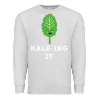 Dove Grey kaleing it kale art for vegans vegetarians Premium Sweatshirt - Craftify