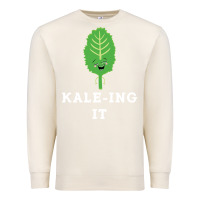 Sandshell kaleing it kale art for vegans vegetarians Premium Sweatshirt - Craftify