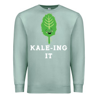 Seafoam kaleing it kale art for vegans vegetarians Premium Sweatshirt - Craftify