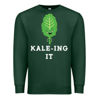Sports Green kaleing it kale art for vegans vegetarians Premium Sweatshirt - Craftify