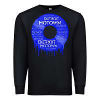 Black detroit motown record t shirt motown record t shirt Premium Sweatshirt - Craftify