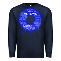 Navy detroit motown record t shirt motown record t shirt Premium Sweatshirt - Craftify