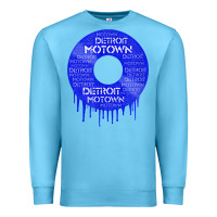Ocean Blue detroit motown record t shirt motown record t shirt Premium Sweatshirt - Craftify