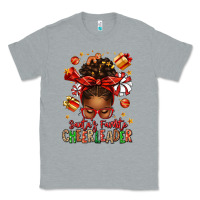 Heather Grey santa's favorite cheerleader afro messy bun Classic Tee - texasbilliewilder