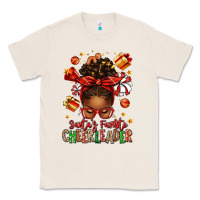 Natural santa's favorite cheerleader afro messy bun Classic Tee - texasbilliewilder