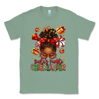 Sage santa's favorite cheerleader afro messy bun Classic Tee - texasbilliewilder