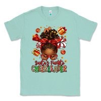 Seafoam santa's favorite cheerleader afro messy bun Classic Tee - texasbilliewilder