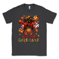 Smoke santa's favorite cheerleader afro messy bun Classic Tee - texasbilliewilder