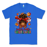 True Royal santa's favorite cheerleader afro messy bun Classic Tee - texasbilliewilder