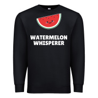 Black watermelon t  shirt watermelon whisperer t  shirt Premium Sweatshirt - Craftify