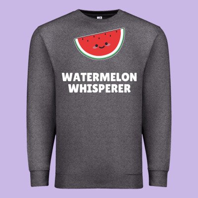 Watermelon T  Shirt Watermelon Whisperer T  Shirt Premium Sweatshirt Designed By Craftify