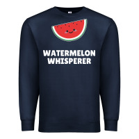 Navy watermelon t  shirt watermelon whisperer t  shirt Premium Sweatshirt - Craftify