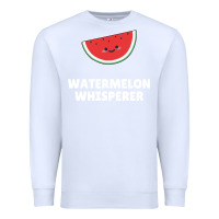 White watermelon t  shirt watermelon whisperer t  shirt Premium Sweatshirt - Craftify