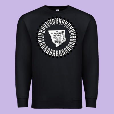 Blackfeet Nation Flag   Blackfeet Premium Sweatshirt Designed By Craftify