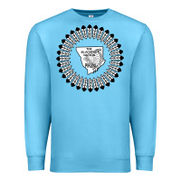 Ocean Blue blackfeet nation flag   blackfeet Premium Sweatshirt - Craftify